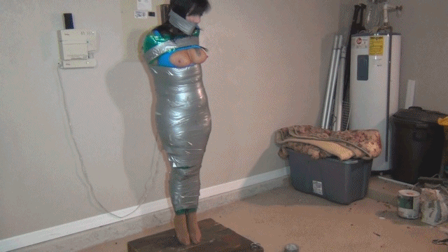 www.milfgigi.com - TAPED UP AND LEFT DANGLING LIKE A FISH ON A HOOK thumbnail